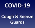 Cough and sneeze guards to protect your staff and your customers. 