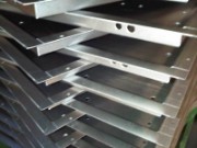 CNC bent mild steel sheet trays for LED displays