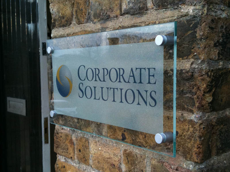 company signs