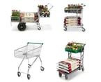 Large Stock of New & Refurbished Single & Double Basket Garden Centre Trolleys