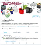 Trolleys and baskets Twitter is active once again!