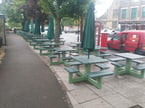 Recycled Plastic Picnic Tables for De la Hayes Restaurant
