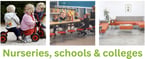 Furniture for nurseries, schools, colleges
