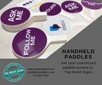 Branded Handheld Paddles for Events