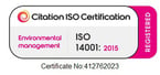 ISO 14001 achieved 