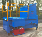 Why are static waste compactors good for industrial waste management?