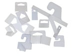 Self Adhesive, Clear Plastic (APET) Hang Tabs