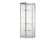 Glass and aluminium Display Cabinet