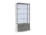 Glass Display Cabinet with storage cupboard