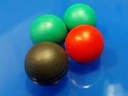 Rubber and viton balls