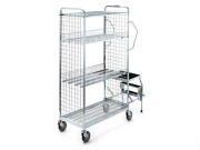 Shelved Stock Trolley With Ladder
