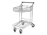 2 Tier Trolley With 55 Litre Basket