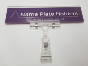 Rotary Clip On Name Plate Holder