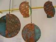 Waterjet Copper Lamp Shades