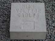 Concrete Marker Block - High Voltage Cables