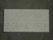 Concrete Marker Block - Highway Boundary