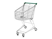 Small wire shopping trolley for convenience stores