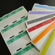 Coloured Wrap-around Cable Labels 