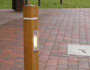 Illuminated Hardwood Timber Bollards