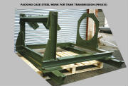 Packing case steelwork for tank transmission
