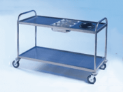 Waste and Cutlery Steel Trolleys