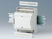 DIN rail enclosures for control electronics