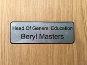 Resin Domed Door Badges 