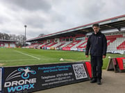 Sean Lee Drone Worx at Stevenage FC