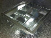Lighting aluminium reflector CNC punched and bent