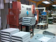 View of sheet metal work shop with 2.5M CNC press