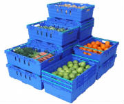 Plastic Supermarket Crates and Stack Nest Crates