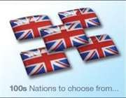 Flag decals - 100 nations to chose from.