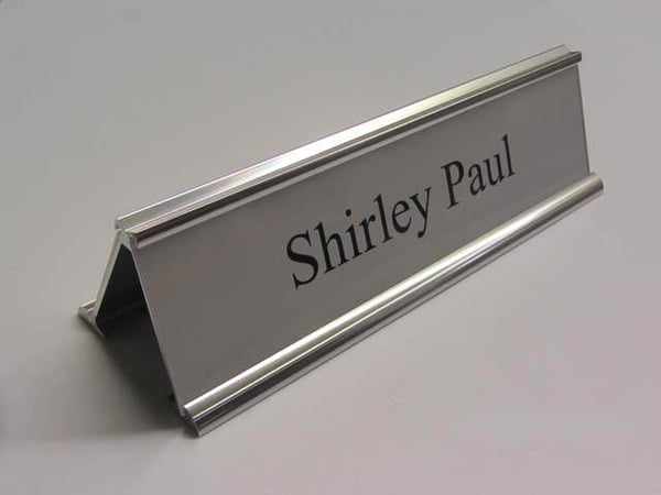 Double Sided Desk Signs