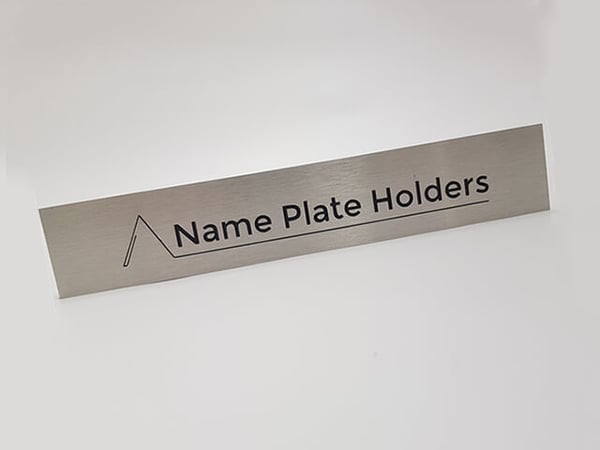 Brushed Aluminium Name Plate