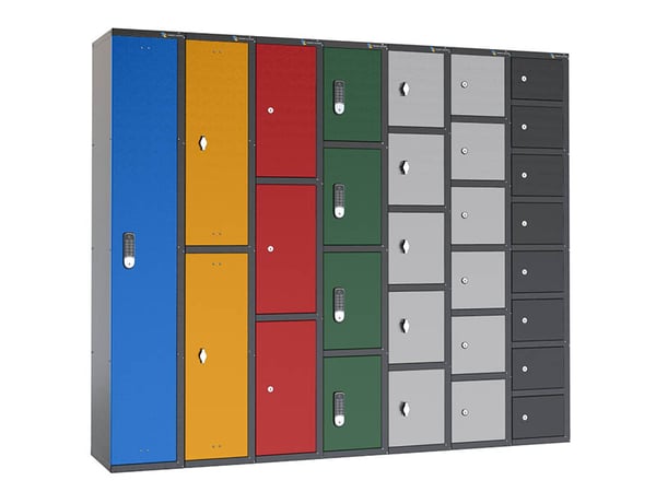 Weatherproof Storage Lockers 1 - 8 Doors