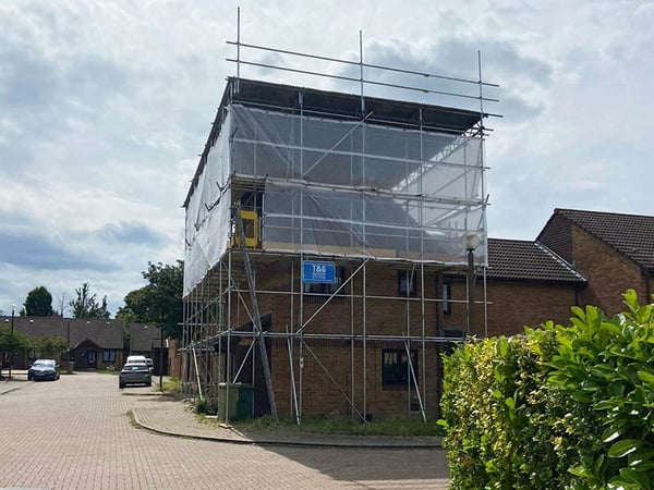 Emergency Temporary Roof Scaffolding