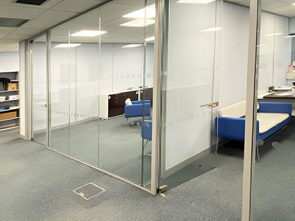 Glass Partitioning Installation