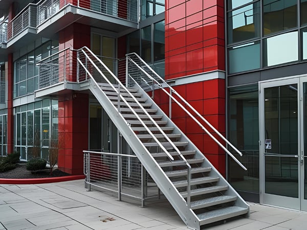 Steel Fire Escape Stairs