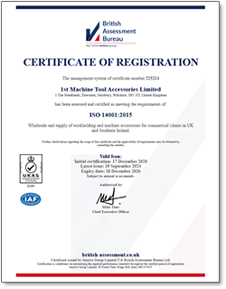 ISO 14001 Certificate