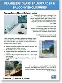 Frameless Glass Balustrades