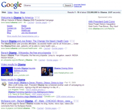 Typical Search Engine Result Page (SERP)