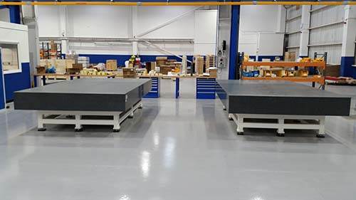 Midland Metrology recently supplied 2 large Black Granite Surface Tables