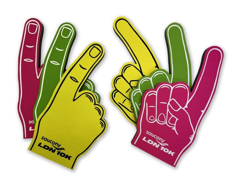 Colour Matched Foam Hands