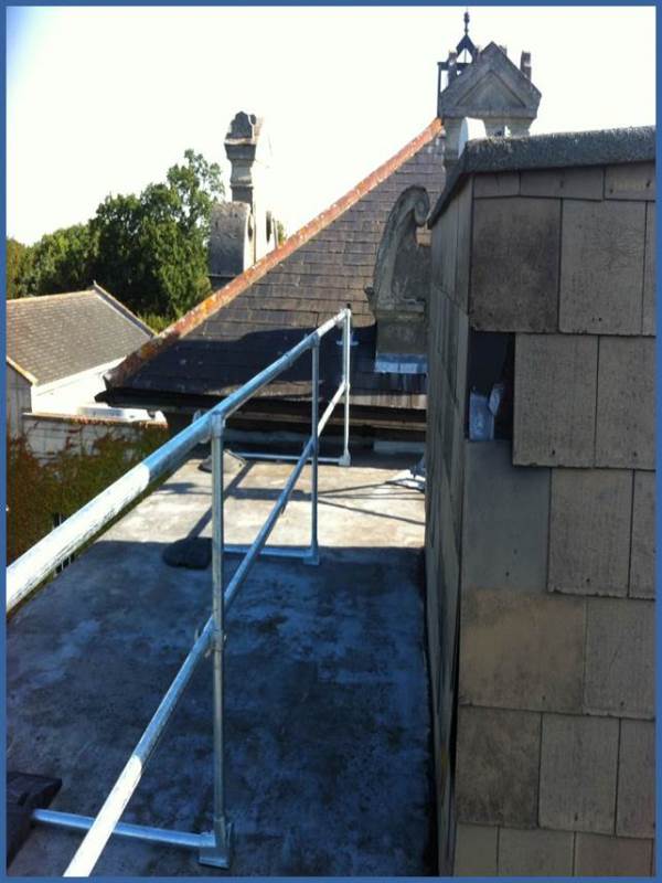 Kee Systems provides a rooftop safety solution for country house hotel
