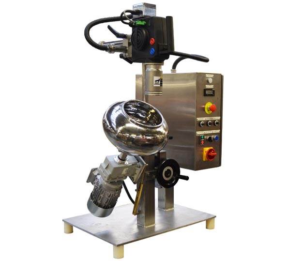 Laboratory equipment including coating pans