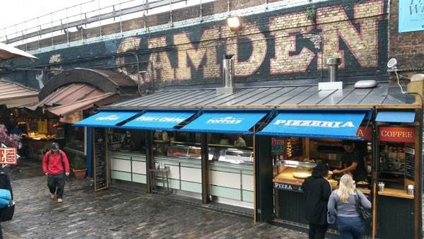 New commercial awnings Camden Stable Market