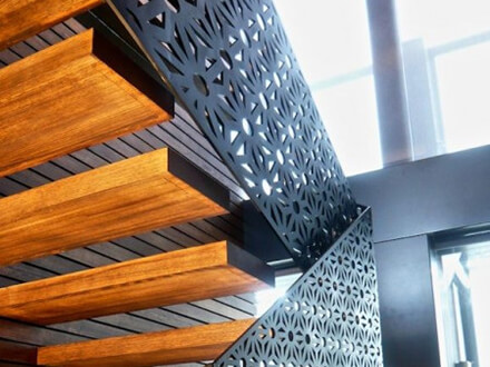 Waterjet Cut Aluminium Balustrade's