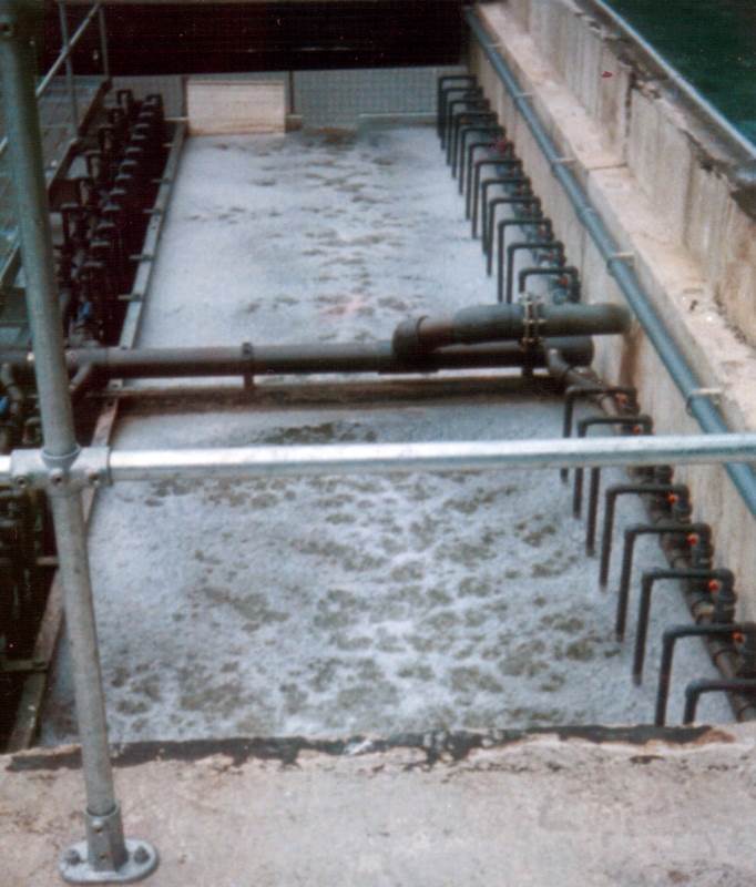Effluent treatment plant with new airation system