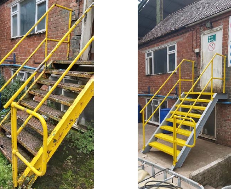 Industrial Stairway Refurbishment from Jtech Services,l