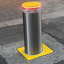 Automatic Rising Bollard  Falmouth, Cornwall County Council